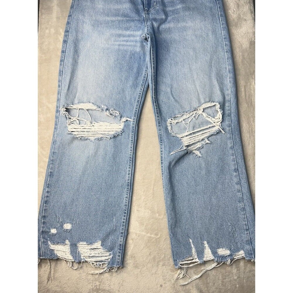 BDG Urban Outfitters Jeans Women 29 (Actual 31) Blue Medium Baggy Fit Distressed